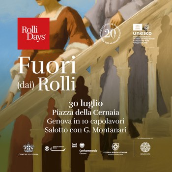 Al via dal 30 luglio a "Fuori (dai) Rolli". Sette eventi in sette piazze dei carruggi genovesi