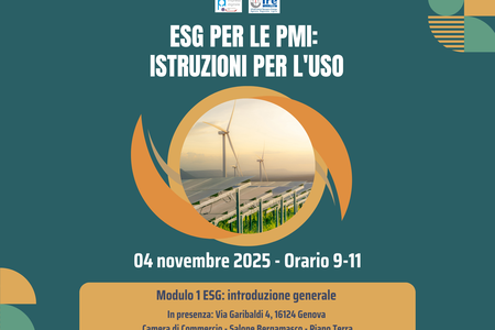 04 novembre - ESG per le pmi: istruzioni per l'uso - 1° lezione 04 novembre - ESG per le pmi: istruzioni per l'uso - 1° lezione