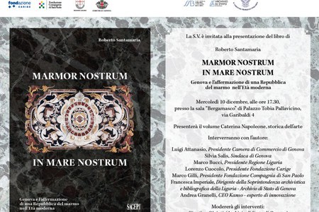 10 dicembre  presentazione libro "Marmor nostrum in mare nostrum"