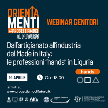 14 aprile Dall’artigianato all’industria del Made in Italy: le professioni “hands” in Liguria