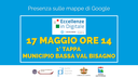 17 Maggio alle 14: Presenza sulle mappe  di Google - 1° tappa Eccellenze in Digitale itinerante - Municipio della Bassa Val Bisagno