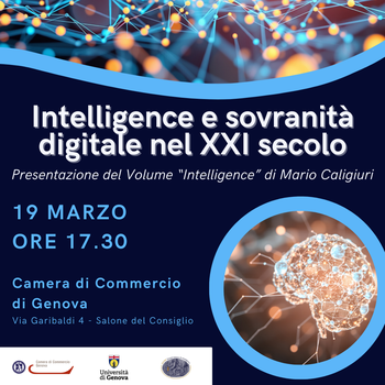19 marzo 2026 - Intelligence e sovranità digitale nel XXI secolo
