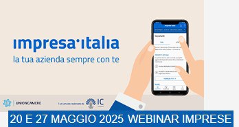 20 maggio Webinar App impresa italia: la tua azienda sempre con te