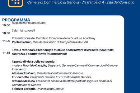 21 luglio - Academy Dual Use: uno strumento per lo sviluppo delle imprese nella tutela della società civile