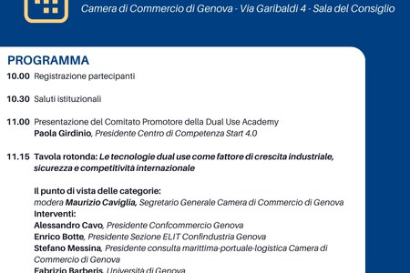 21 luglio - Academy Dual Use: uno strumento per lo sviluppo delle imprese nella tutela della società civile
