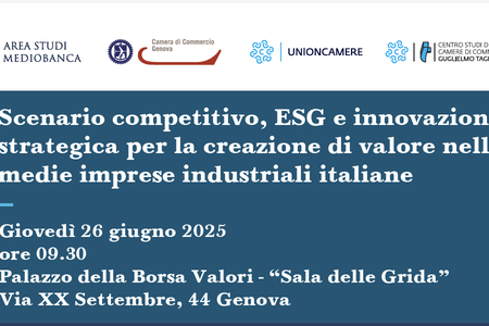 26 giugno 2025 - Scenario competitivo, ESG e innovazione strategica per la creazione di valore nelle medie imprese industriali italiane