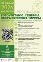 30 giugno - Fotovoltaico: l’energia che fa crescere l’impresa. Opportunità per imprese più competitive ed efficienti