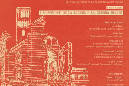 30 marzo Presentazione del volume di Carlo Ceschi “I monumenti della Liguria e la guerra 1940-45”