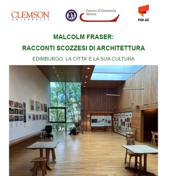 30 settembre MALCOLM FRASER: racconti scozzesi di architettura - Edimburgo, la città e la sua cultura
