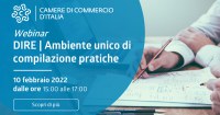 10 febbraio 2022 - Webinar "DIRE -  ambiente unico di compilazione pratiche"