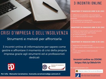 17 Maggio 2022 - Webinar sulla Crisi d'impresa e dell'insolvenza