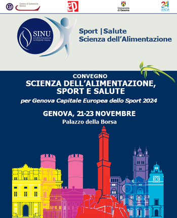 Dal 21 al 23 novembre a Genova il convegno "Scienza dell'alimentazione, sport e salute"