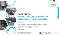 14 ottobre  Workshop "Le prospettive di sviluppo della logistica in Liguria"