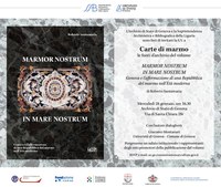 28 gennaio Carte di marmo- le fonti dell' archivio del volume "Marmor Nostrum in mare nostrum"
