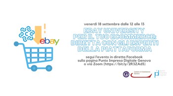 18 settembre ore 12 - eBay University per il tuo ecommerce: diretta con gli esperti della piattaforma