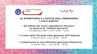 25 febbraio, 4 e 11 marzo - Nuovi webinar La ripartenza e l'uscita dall'emergenza