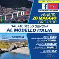 28 maggio 2021 ore 18.30 - Evento online: "Dal modello Genova al modello Italia?"