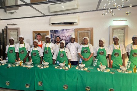 La Liguria e il suo campionato mondiale di pesto protagonisti a niamey, nel niger, nella giornata internazionale della cucina italiana 2022