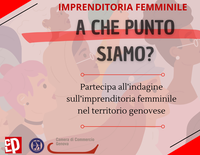 Entro il 22 maggio la compilazione del questionario dedicato all’imprenditoria femminile
