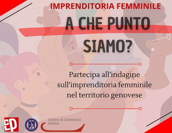 Entro il 20 maggio la compilazione del questionario dedicato all’imprenditoria femminile