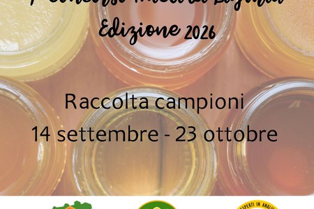 Fino al 23 ottobre 2026 , aperte le iscrizioni al 7° Concorso Mieli di Liguria®