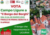 Fino  a domenica 26 marzo vota Campo Ligure nel contest il Borgo dei Borghi