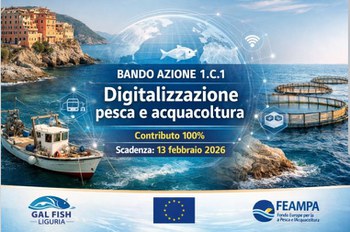 Prorogato al 16 marzo – GAL FISH Liguria: Bando di digitalizzazione procedure per le attività di pesca e acquacoltura