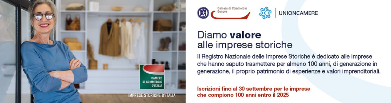 Fino al 30 settembre le iscrizioni al Registro delle Imprese Storiche 2026