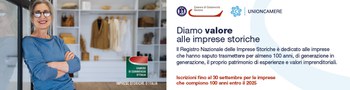 Fino al 30 settembre le iscrizioni al Registro delle Imprese Storiche 2026