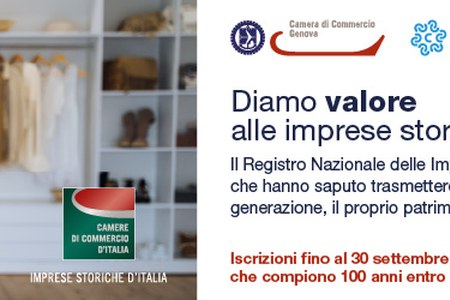 Fino al 30 settembre le iscrizioni al Registro delle Imprese Storiche 2026