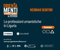 12 Maggio ore 18.00: Le professioni umanistiche in Liguria