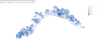 Indice di fragilità comunale in Liguria