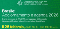 25 febbraio 2026 - Brasile: Aggiornamento e agenda 2026