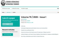 12 febbraio - online il primo numero anno 2026 di Economia Internazionale/International Economics