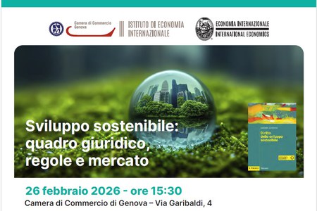 26 febbraio - Sviluppo sostenibile: quadro giuridico, regole e mercato