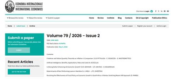 4 maggio 2026 - online il secondo numero di Economia Internazionale/International Economics